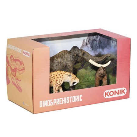 A set of prehistoric animals Konik: Mammoth, Mammoth, Smillodon