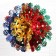 Foil ball "hearts, flowers" d-42 cm