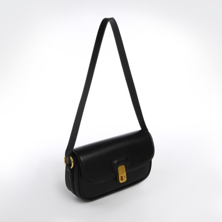 Female bag Textura, small size, black color-3