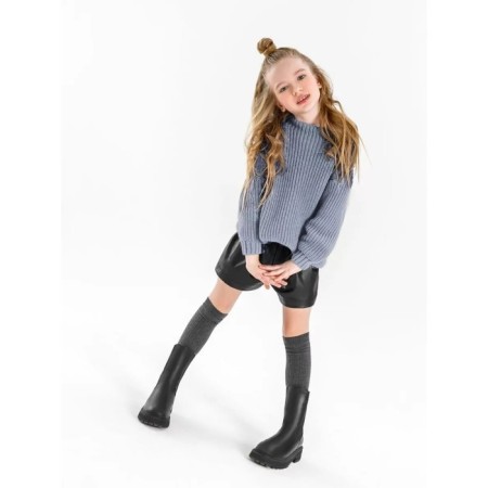 Свитер для девочки Amarobaby Knit Soft, рост 146 см, цвет серый-4