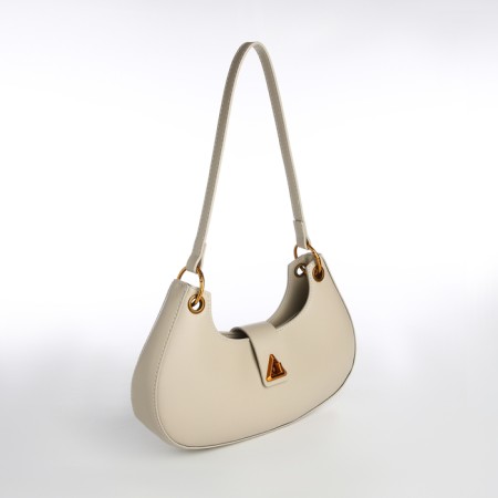 Bag Women's Baget on the zipper Textura, average size, dairy color-4