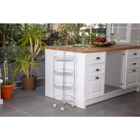 Class support stand, round, 4 tiers, chromium color-1