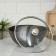 Kazan, 4.5 l, glass cover, cast handles, anti -stick coating, coffee marble color