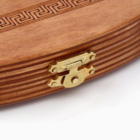 Scandinavian backgammon, carved large, wooden board 45 x 45 cm-8