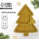 New Year. Menzhitsa wooden "Christmas tree", 22.4 x 30 cm