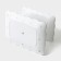 Rectangular shares of Vivienne, 2 tiers, 22.5 × 16 cm, 26.5 × 19 cm, white color, white.