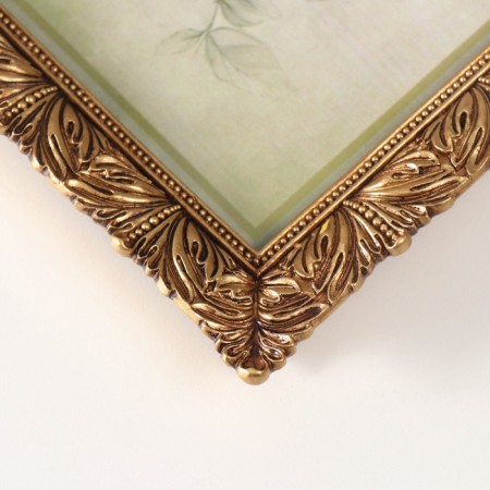 Photo frame Polystone 13x18 cm "Greek pattern" gold 2x16x21 cm-2