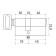 Cylinder mechanism standard MAX, 80 mm (45x35V), 5 keys, key/turntable, matte nickel 1066395