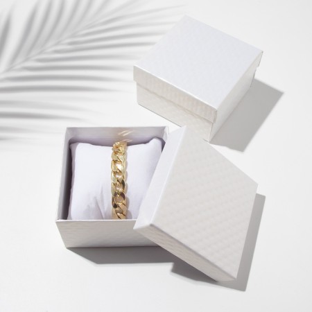 Gift box for the clock "Styganaya", 9 × 9 × 5, white color