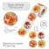 Stick Paper "Warm Autumn" d = 3.8 cm 252 pcs in the roll
