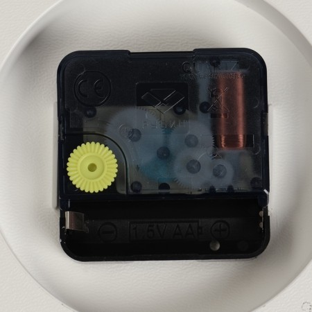 Table watch "Pitse", silent, 26 x 14 cm, d-9.5 cm, white body with gold-6