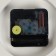 Table watch "Pitse", silent, 26 x 14 cm, d-9.5 cm, white body with gold