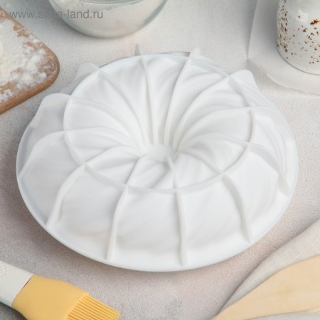 Form for mousse desserts and baking "Whirlwind", 20 × 7 cm, color mix-7