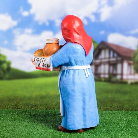 Garden figure "Grandma" bread and salt! "53x23x32cm-2