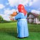 Garden figure "Grandma" bread and salt! "53x23x32cm