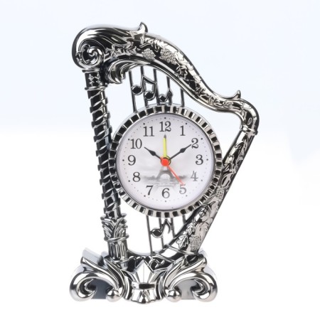 Clock - tabletry “Arfa”, discrete move, dial d -6.5 cm, 19 x 14 cm, aa-1