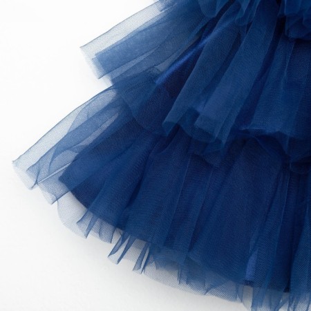 Dress for a girl with sequins KAFTAN, size 36 (134-140), blue color-8
