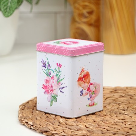 Bank with a cover for bulk products Provence Spring, 860 ml-1