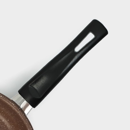 Flot Dilan Rock, D = 15 cm, plastic handle, anti -stick coating, brown color-4