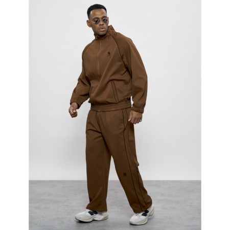 Sports suit men's, size 52, brown color-1
