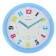 Watch wall "Color numbers", discrete move, D-24 cm, blue rim