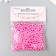 Set of beads "needlework" plastic, diameter 5 mm, 25 g, bright pink