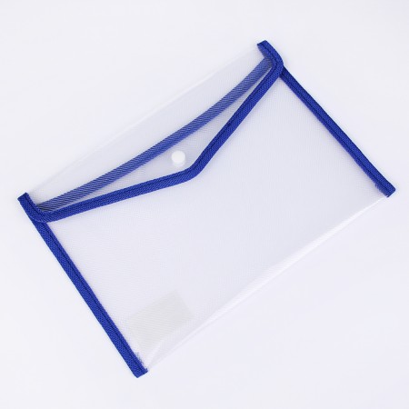 Folder-converts on the button, B5, 330 μm, calligrata, lined, with textile insert, transparent, embossing, mix-1