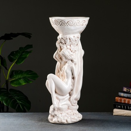 Figure with Kashpo "Adam and Eva", aged, 1.7 l/25x26x65cm-1