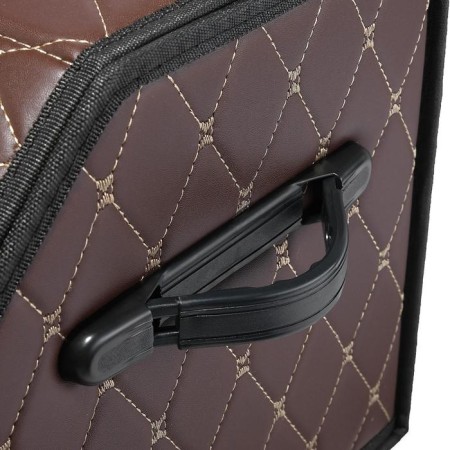 Organizer COFR in the trunk of the car HT-098, bag 68 × 32 × 30 cm, brown, eco-leather-2