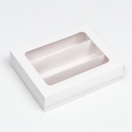 Box for Makarun, with a lodge, white 21 x 16.5 x 5.5 cm-1