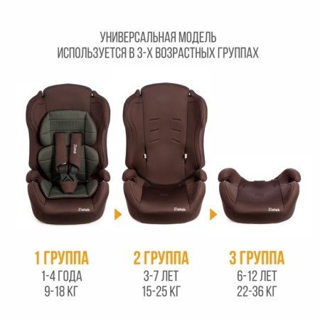 Car Carec reset Zlatek ZL513 Lux, group 1/2/3 (9-36 kg), brown carbon-5