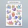 Stickers Paper "Crystals" set 2 sheets 20x15 cm