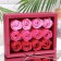 Soap roses, colored shades, set of 12 pcs.