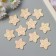Decor for the creativity of the felt shine "Star" yellow 3x3 cm