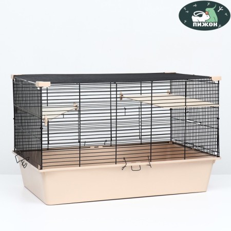 Cage for chinchillas "Piggage" No. 11, Folding, 80 x 50 x 46cm, beige
