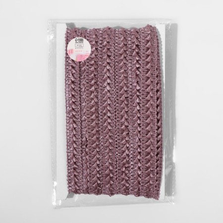 Decorative braid “Samos”, 18 mm, 9.1 ± 0.5 m, dusty rose color-2