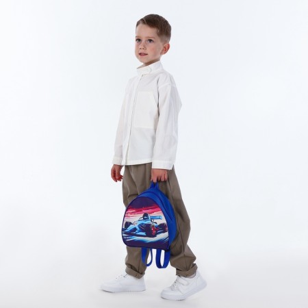 Children's backpack on the zipper "chosen", the color is blue-6