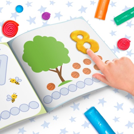 The book of applications with plasticine "Learning the numbers", 12 p.-5