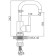ACCOONA A9687G shell mixer, single -leaf, pour length 139 mm, white