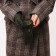 Gloves are female, dimensionless, without insulation, khaki color