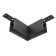 Corner Connector for the Technical Trahnical Trahnical Trahcl-41b, 10x10x5.2 cm, black color Black