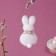 Soft toy "Bunny" on the suspension, 11 cm, color mix