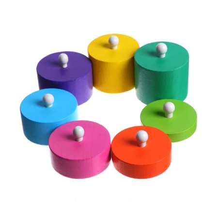 Developing set of Montessori cylinders, 30 × 30 × 5 cm-3