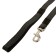 Kaponnoye zonik leash with double latex thread and reinforced carbine, 3m x 25mm, black