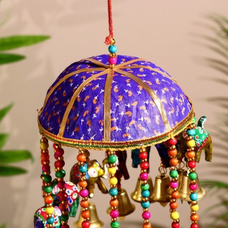 Interior suspension with bells "Lovely Elephants" 16x16x60 cm mix-6