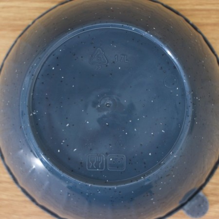 Saladnik with a STONE lid, 1.7 l, color dark stone-2
