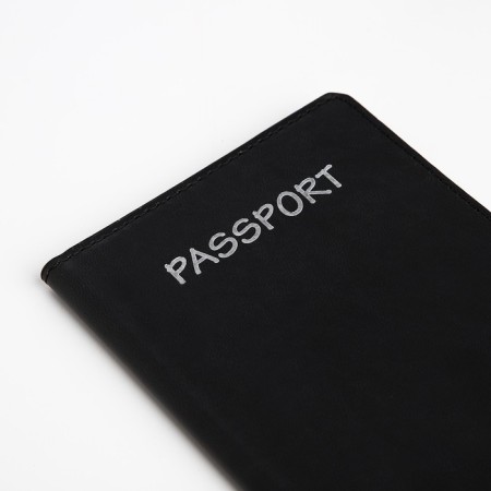 Cover for passport, black color-3
