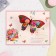 Volumetric postcard "Beloved girlfriend!" glitter, girl with flowers, a5