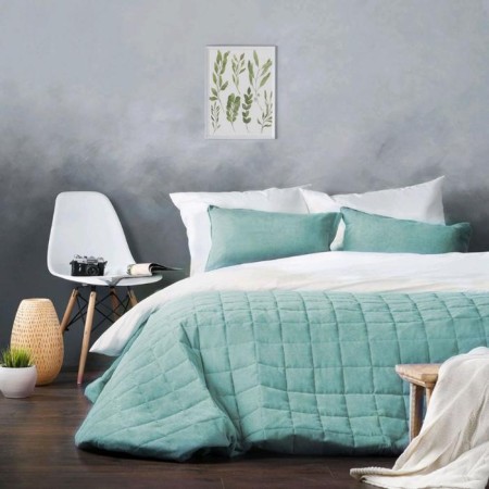 Software "Soft": a cover of 250 x 270 cm, pillowcases 40 x 60 cm - 2 pcs, heavenly - blue