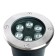 Porcelain lamp Feron SP2802, IP67, LED, 6 W, 120x120x90 mm, metallic color